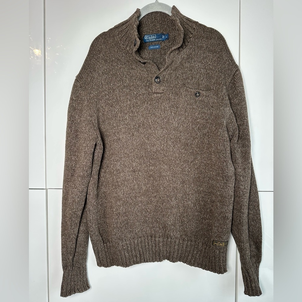 Vintage Polo Ralph Lauren Knit Sweater Brown
Heather Old Money Grandpacore L